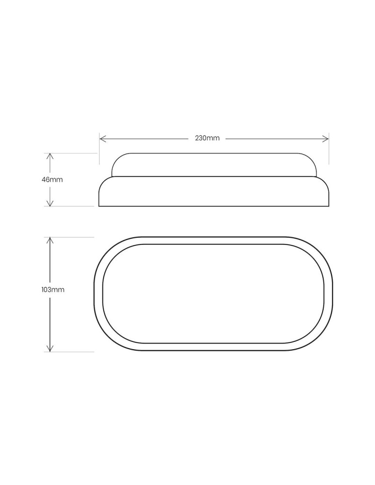 Eko-Light Oprawa Kanałowa Davo Owal 18W 4000K IP64 Czarny EK1083 Eko-Light Oprawa Kanałowa Davo Owal 18W 4000K IP64 Czarny EK1083