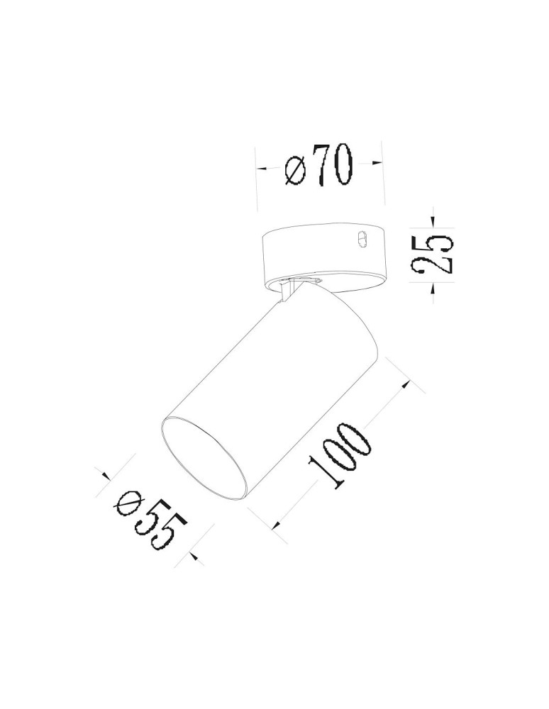 Milagro Oprawa Hero Spot Czarny 1xGU10 ML1472