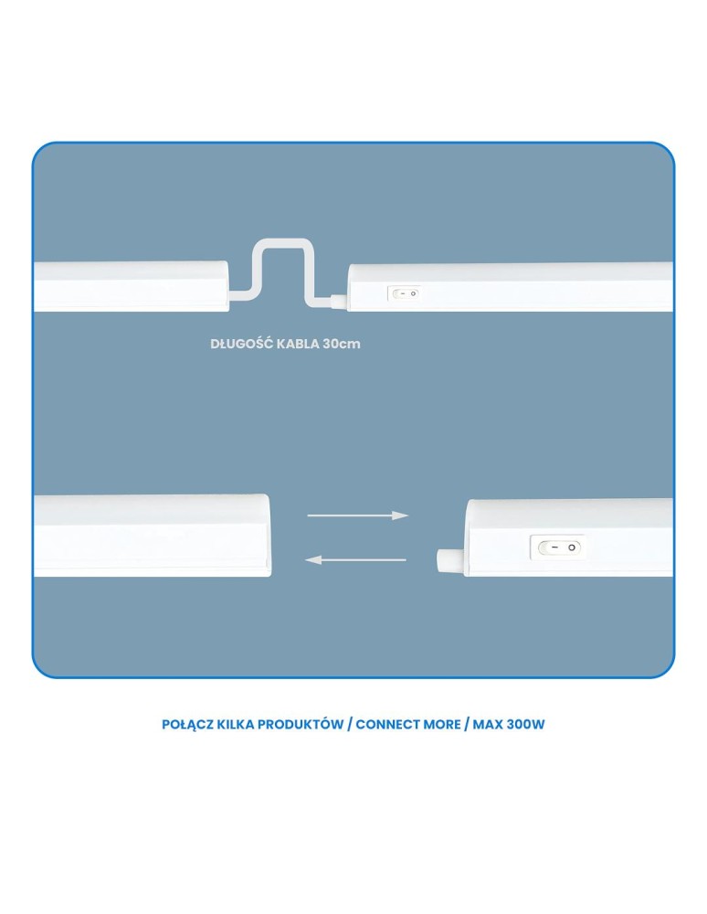 Eko-Light Listwa LED Vito T5 8W 4000K 60cm EK1497 Eko-Light Listwa LED Vito T5 8W 4000K 60cm EK1497