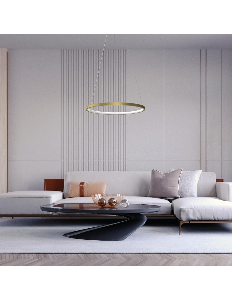 Milagro Lampa wisząca HOOP GOLD 27W LED ML1545 Milagro Lampa wisząca HOOP GOLD 27W LED ML1545