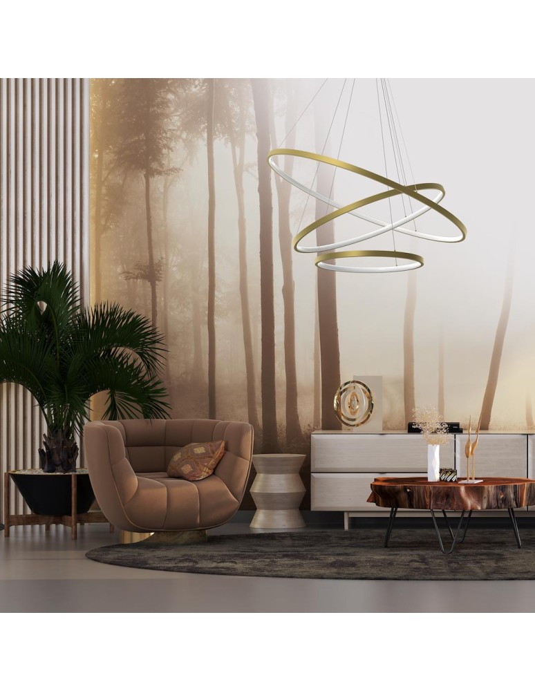 Milagro Lampa wisząca HOOP GOLD 93W LED ML1547 Milagro Lampa wisząca HOOP GOLD 93W LED ML1547