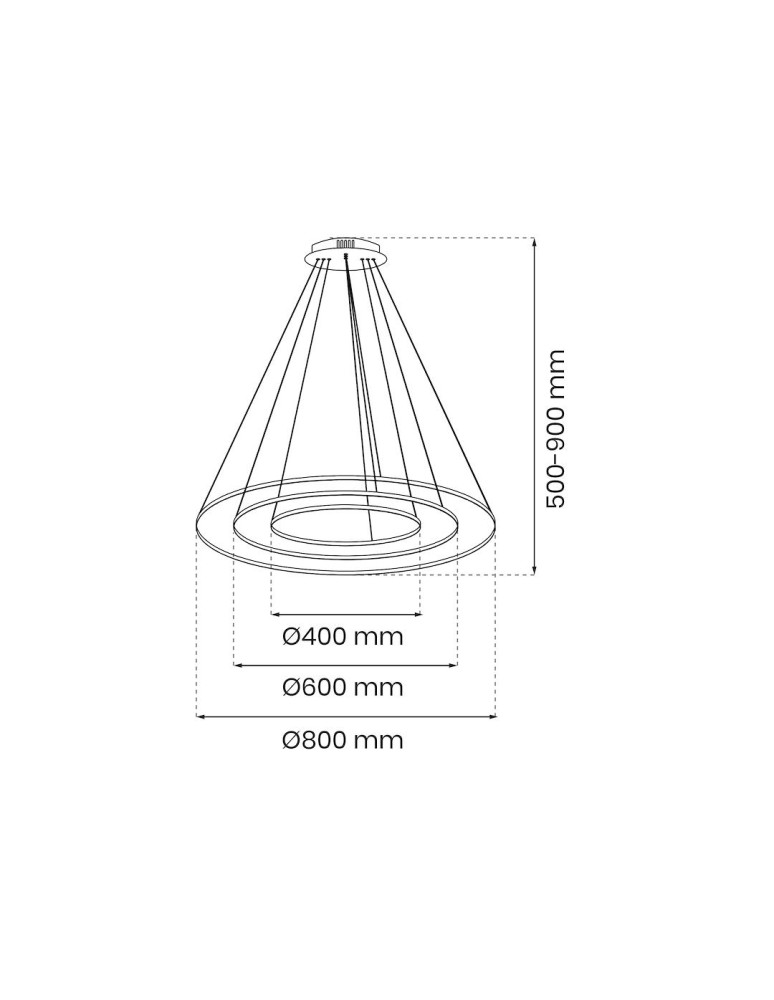 Milagro Lampa wisząca HOOP GOLD 93W LED ML1547 Milagro Lampa wisząca HOOP GOLD 93W LED ML1547