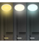 Plafony LED - Milagro Plafon MAQ 40W 3CCT Biały ML1663 - product 4
