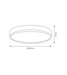 Plafony LED - Milagro Plafon MAQ 40W 3CCT Biały ML1663 - product 7