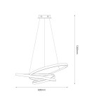 Milagro Lampa wisząca EMPOLI 55W LED 4000K ML1573 Milagro Lampa wisząca EMPOLI 55W LED 4000K ML1573