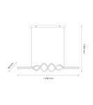 Milagro Lampa wisząca ANCONA 36W LED 4000K ML1575 Milagro Lampa wisząca ANCONA 36W LED 4000K ML1575