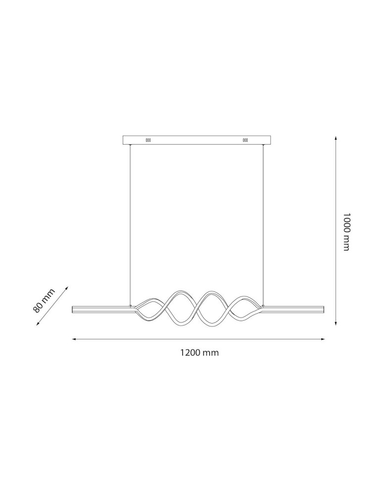Milagro Lampa wisząca ANCONA 36W LED 4000K ML1575 Milagro Lampa wisząca ANCONA 36W LED 4000K ML1575