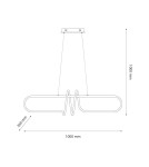 Milagro Lampa wisząca VERTIGO 54W LED 4000K ML1576 Milagro Lampa wisząca VERTIGO 54W LED 4000K ML1576
