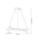 Milagro Lampa wisząca LORENZO 35W LED 4000K ML1583 Milagro Lampa wisząca LORENZO 35W LED 4000K ML1583