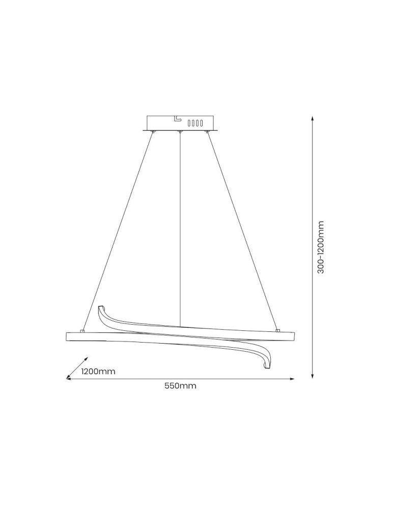 Milagro Lampa wisząca LORENZO 35W LED 4000K ML1583 Milagro Lampa wisząca LORENZO 35W LED 4000K ML1583