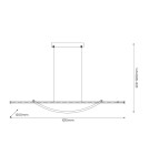 Milagro Lampa wisząca AMBAR 35W LED 4000K ML1584 Milagro Lampa wisząca AMBAR 35W LED 4000K ML1584