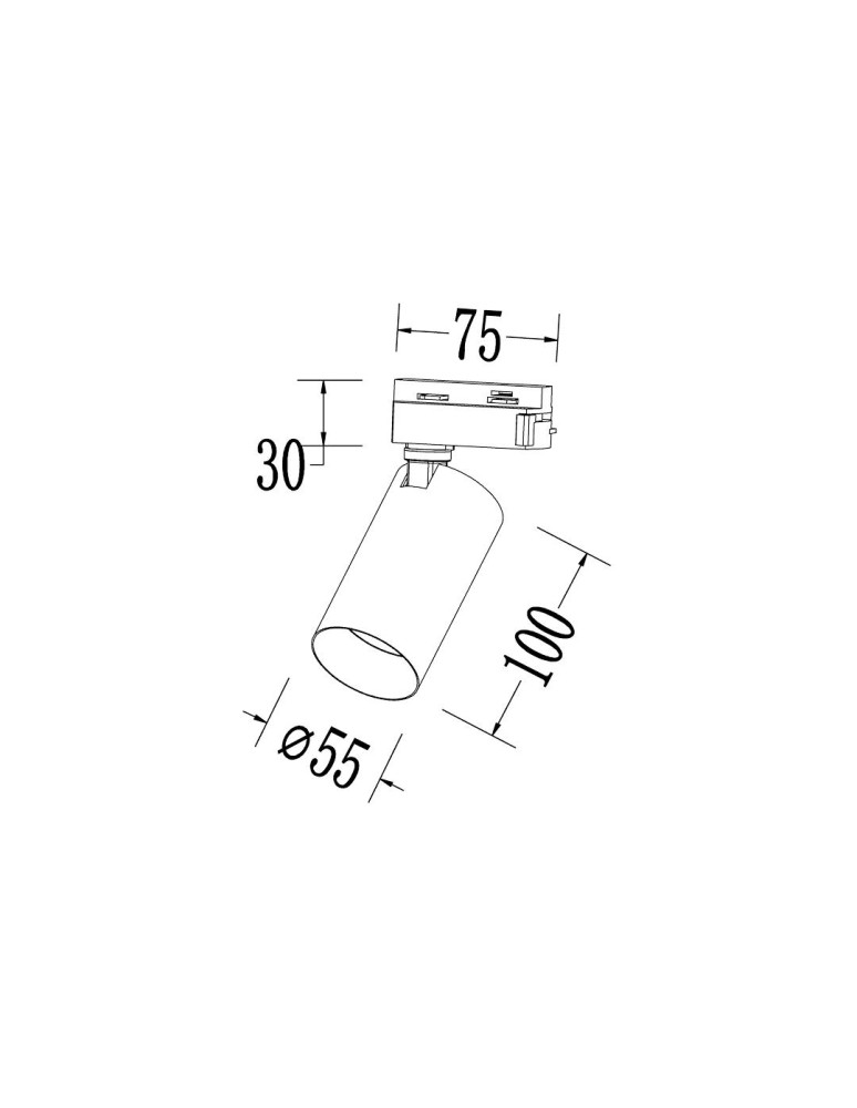 Milagro Oprawa Hero Track Czarny 1xGU10 ML1691 Milagro Oprawa Hero Track Czarny 1xGU10 ML1691