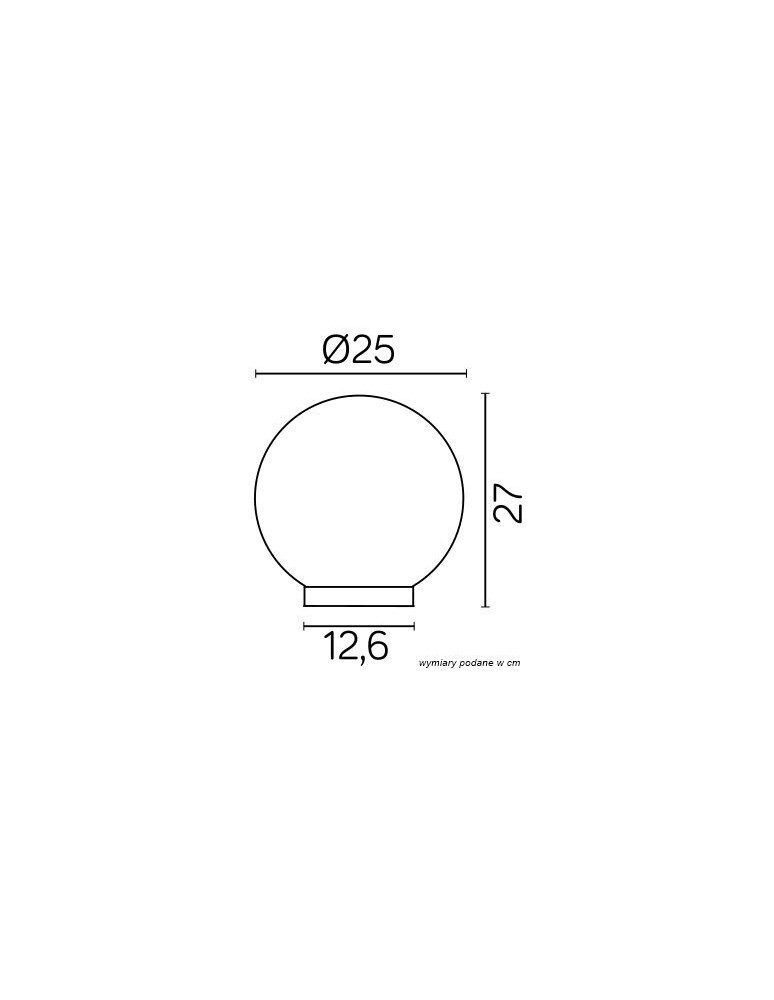 SU-MA Alekule E27 1x60W IP44 G 250 Z OP