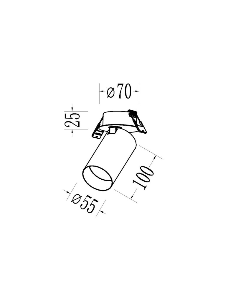 Milagro Oprawa Hero Spot Podtynk Czarny 1xGU10 ML1694 Milagro Oprawa Hero Spot Podtynk Czarny 1xGU10 ML1694