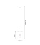 Milagro Lampa wisząca Arcadia Gold 1xE27 ML1816 Milagro Lampa wisząca Arcadia Gold 1xE27 ML1816