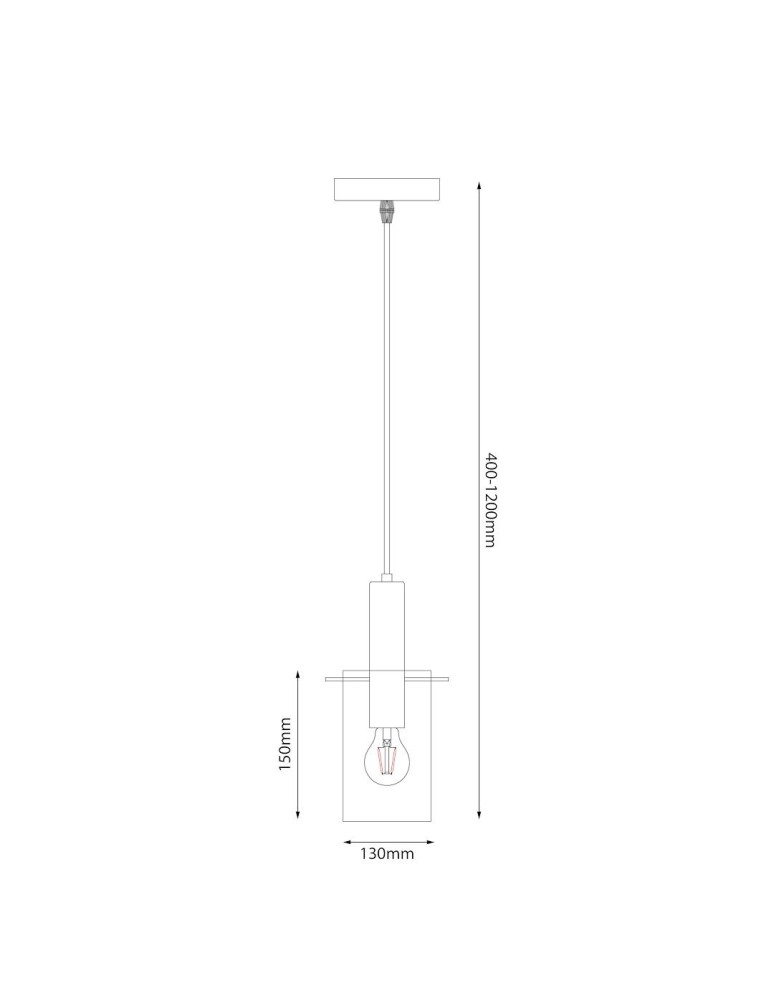 Milagro Lampa wisząca Arcadia Gold 1xE27 ML1816 Milagro Lampa wisząca Arcadia Gold 1xE27 ML1816