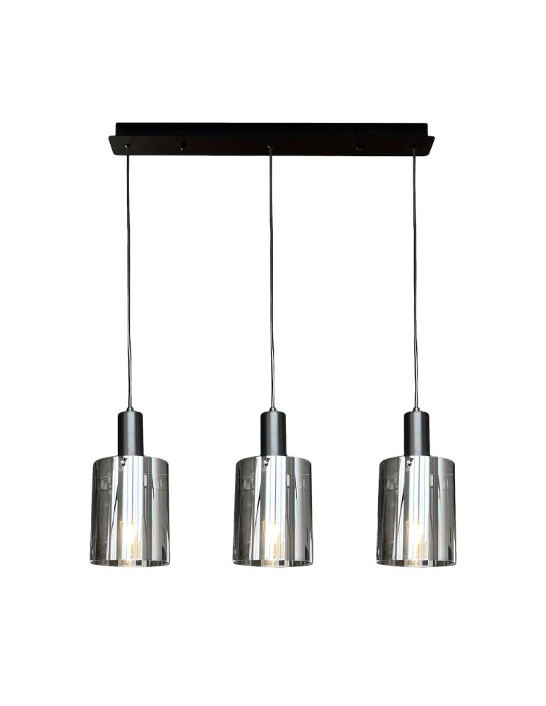 Milagro Lampa wisząca Arcadia Black 3xE27 ML1819 Milagro Lampa wisząca Arcadia Black 3xE27 ML1819