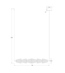 Milagro Lampa wisząca SANSA 11W LED ML1821 Milagro Lampa wisząca SANSA 11W LED ML1821
