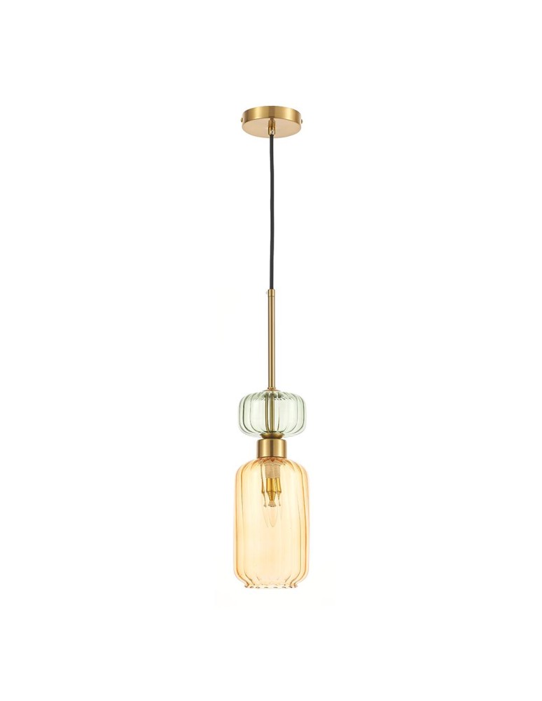 Milagro Lampa wisząca MOLLY AMBER 1xE14 ML1823