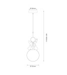 Milagro Lampa wisząca Astronauta ML1721 Milagro Lampa wisząca Astronauta ML1721