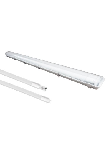 Eko-Light ZESTAW OPRAWA HERMETYCZNA 2x120cm POD ŚWIETLÓWKĘ LED + 2x ŚWIETLÓWKI LED 18W 120CM 4000K EKH2340