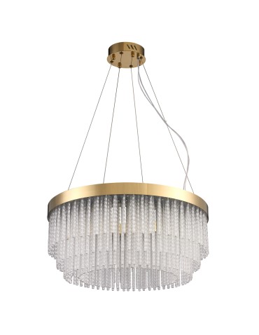 Step Into Design Lampa wisząca GLORIA LED kryształowa złota 60 cm ST-DL8511