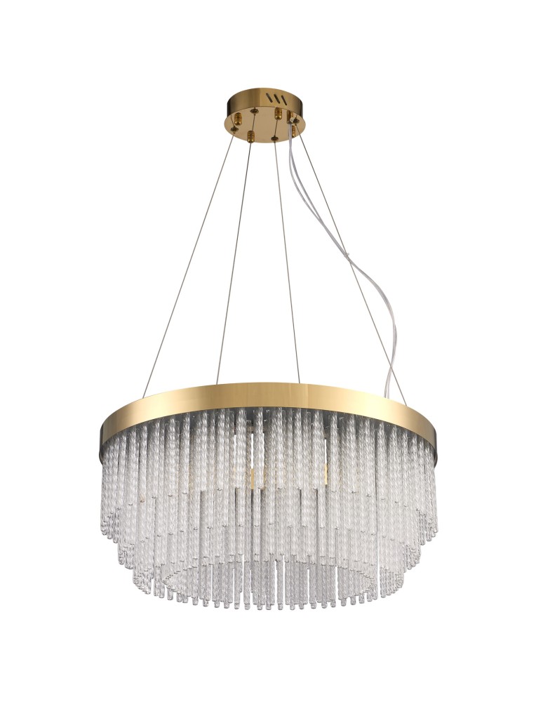 Step Into Design Lampa wisząca GLORIA LED kryształowa złota 60 cm ST-DL8511 Step Into Design Lampa wisząca GLORIA LED kryształowa złota 60 cm ST-DL8511