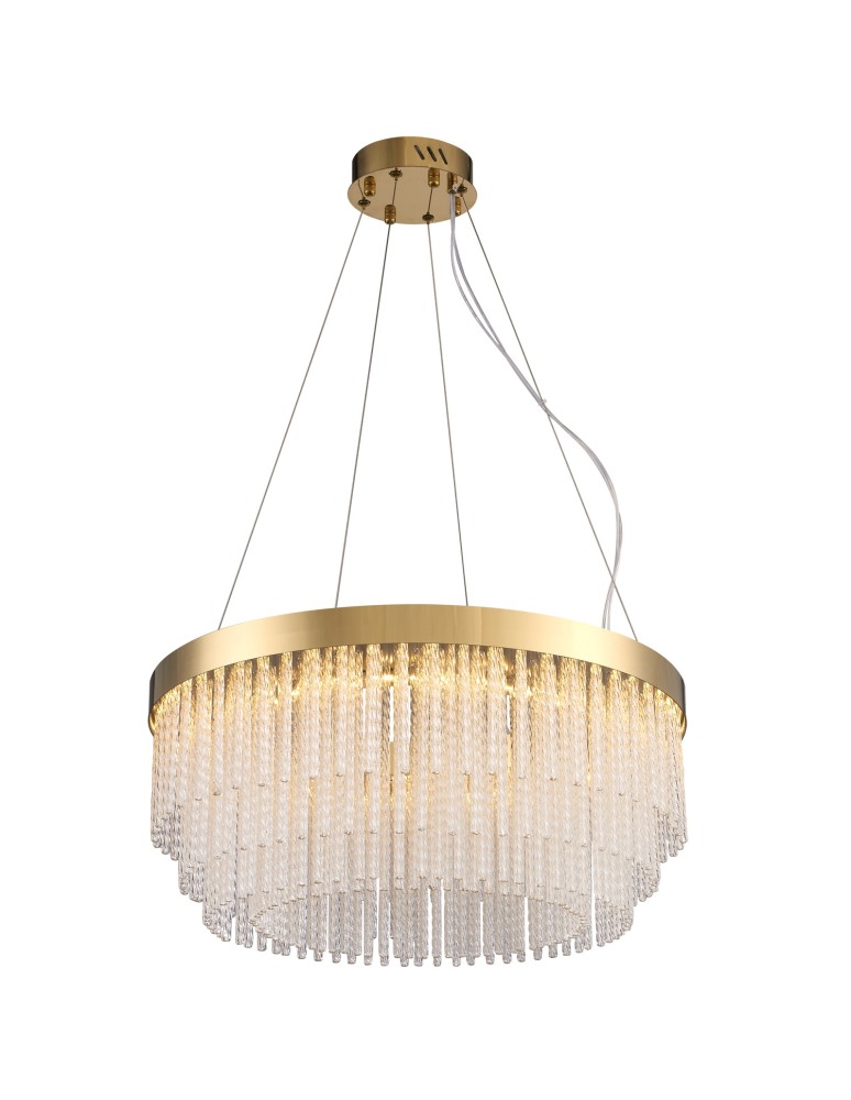 Step Into Design Lampa wisząca GLORIA LED kryształowa złota 60 cm ST-DL8511 Step Into Design Lampa wisząca GLORIA LED kryształowa złota 60 cm ST-DL8511