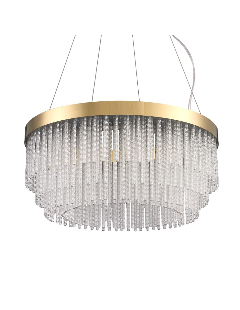 Step Into Design Lampa wisząca GLORIA LED kryształowa złota 60 cm ST-DL8511 Step Into Design Lampa wisząca GLORIA LED kryształowa złota 60 cm ST-DL8511