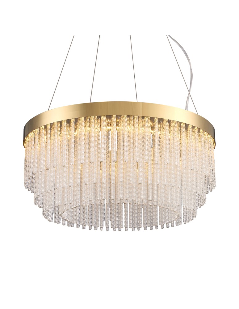 Step Into Design Lampa wisząca GLORIA LED kryształowa złota 60 cm ST-DL8511 Step Into Design Lampa wisząca GLORIA LED kryształowa złota 60 cm ST-DL8511