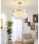 Step Into Design Lampa wisząca GLORIA LED kryształowa złota 60 cm ST-DL8511 Step Into Design Lampa wisząca GLORIA LED kryształowa złota 60 cm ST-DL8511