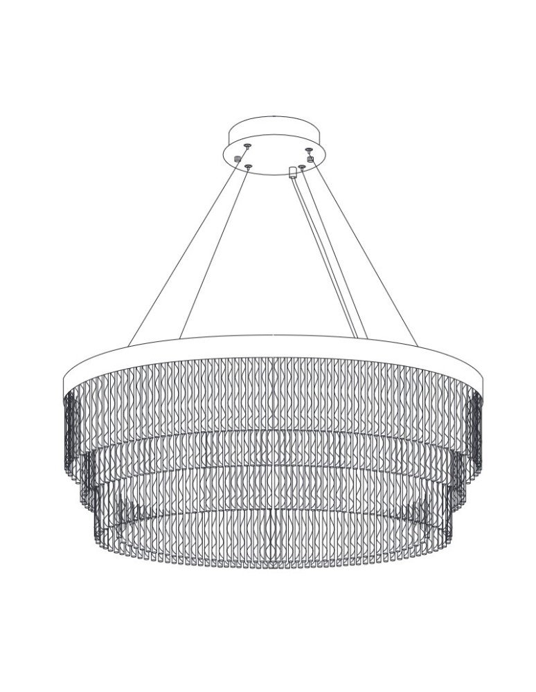 Step Into Design Lampa wisząca GLORIA LED kryształowa złota 60 cm ST-DL8511 Step Into Design Lampa wisząca GLORIA LED kryształowa złota 60 cm ST-DL8511