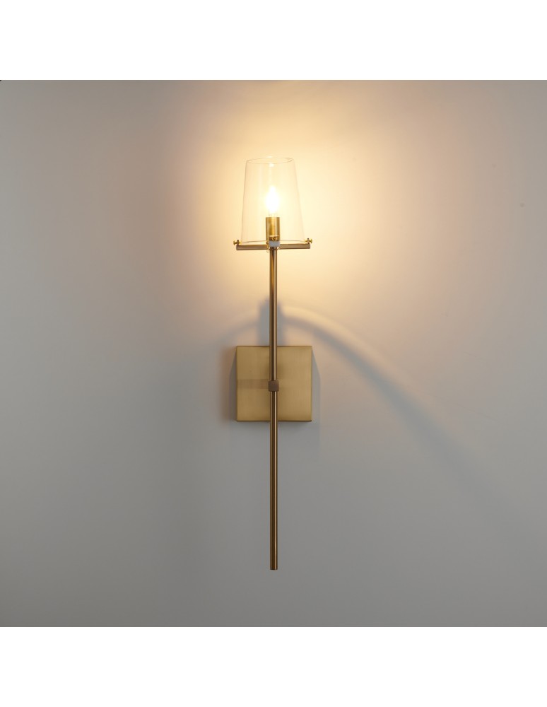 Step Into Design Lampa ścienna CLASSICO złota szklany klosz 62 cm ST-DL8502 gold Step Into Design Lampa ścienna CLASSICO złota szklany klosz 62 cm ST-DL8502 gold