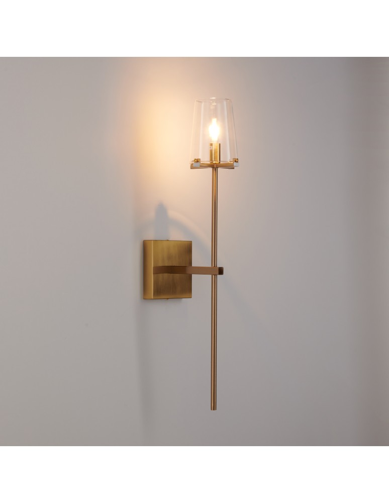 Step Into Design Lampa ścienna CLASSICO złota szklany klosz 62 cm ST-DL8502 gold Step Into Design Lampa ścienna CLASSICO złota szklany klosz 62 cm ST-DL8502 gold