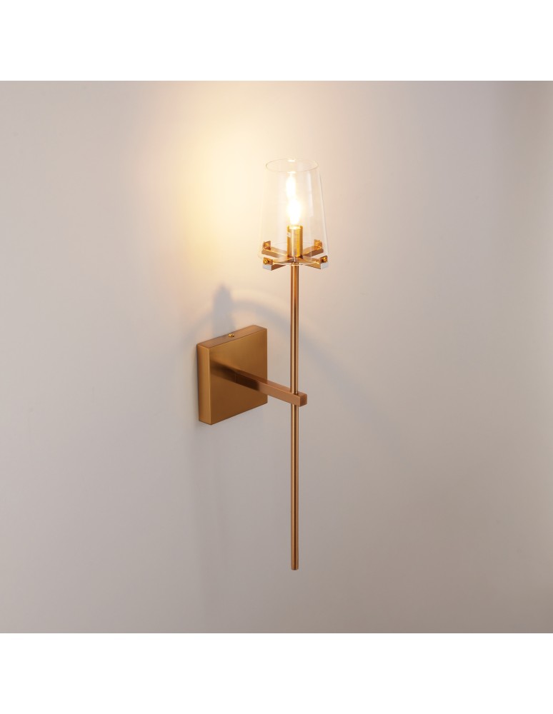 Step Into Design Lampa ścienna CLASSICO złota szklany klosz 62 cm ST-DL8502 gold Step Into Design Lampa ścienna CLASSICO złota szklany klosz 62 cm ST-DL8502 gold