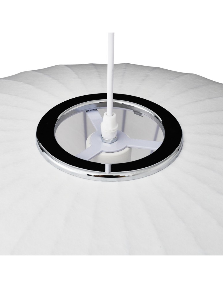 Step Into Design Lampa wisząca SILK FLAT biała 60 cm ST-2328-60