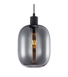 ITALUX Talia Wisząca 1xE27 40W Czarny, dymiony PND-36479A-1-BK-SG ITALUX Talia Wisząca 1xE27 40W Czarny, dymiony PND-36479A-1-BK-SG