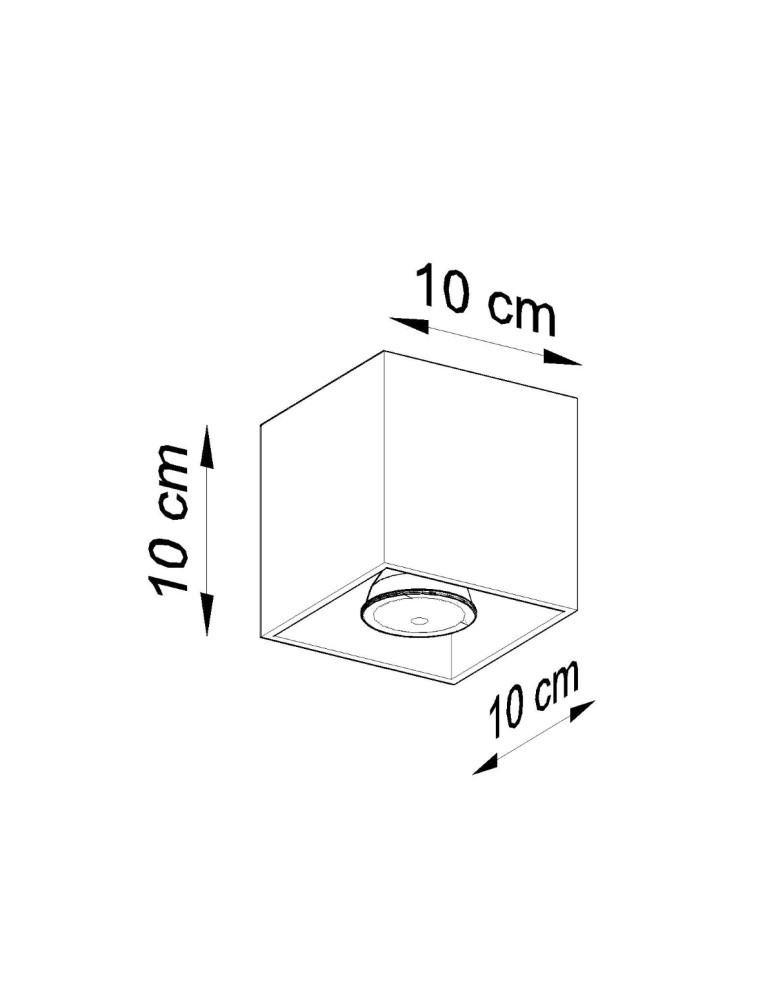 Sollux Plafon QUAD 1 biały SL.0027