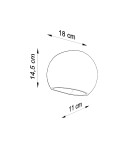 Sollux Kinkiet ceramiczny GLOBE SL.0032 Sollux Kinkiet ceramiczny GLOBE SL.0032