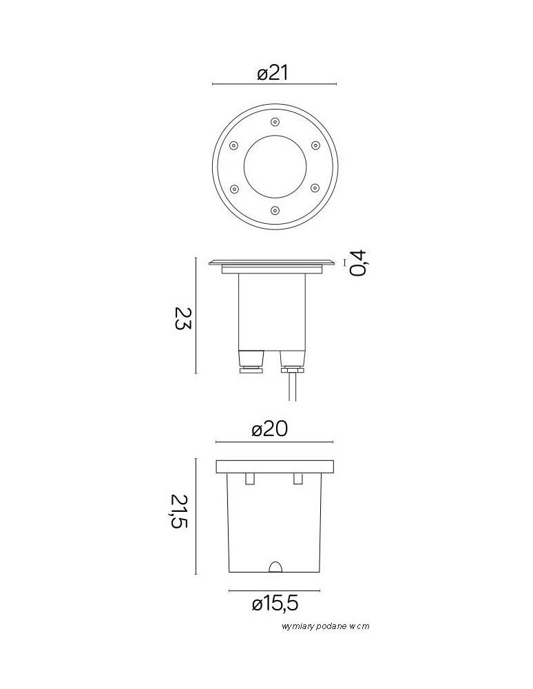 Lampy najazdowe i gruntowe - SU-MA Pabla 4031 Najazdowa - product kolory-swiatla.pl 3