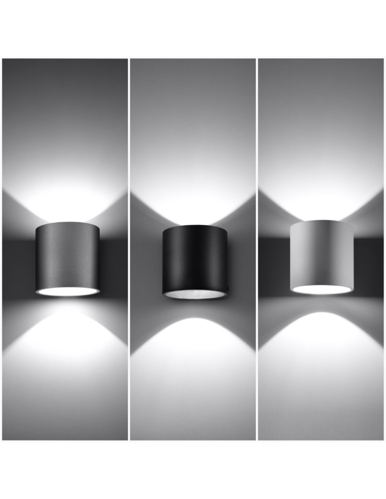 Sollux Kinkiet ORBIS 1 czarny SL.0048 Sollux Kinkiet ORBIS 1 czarny SL.0048