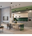 Lampy wiszące - Sollux Lampa wisząca ORBIS 1 czarny SL.0051 - product 9