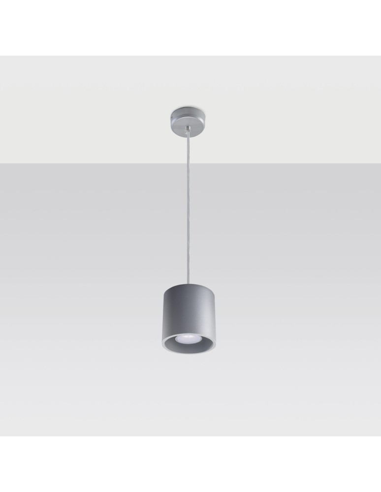 Sollux Lampa wisząca ORBIS 1 szary SL.0052 Sollux Lampa wisząca ORBIS 1 szary SL.0052
