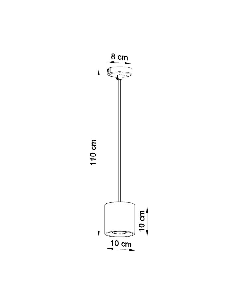 Sollux Lampa wisząca ORBIS 1 biały SL.0053 Sollux Lampa wisząca ORBIS 1 biały SL.0053