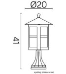 Lampy ogrodowe stojące - SU-MA Cordoba II K 4011/1/TD Stojaca - produkt 5