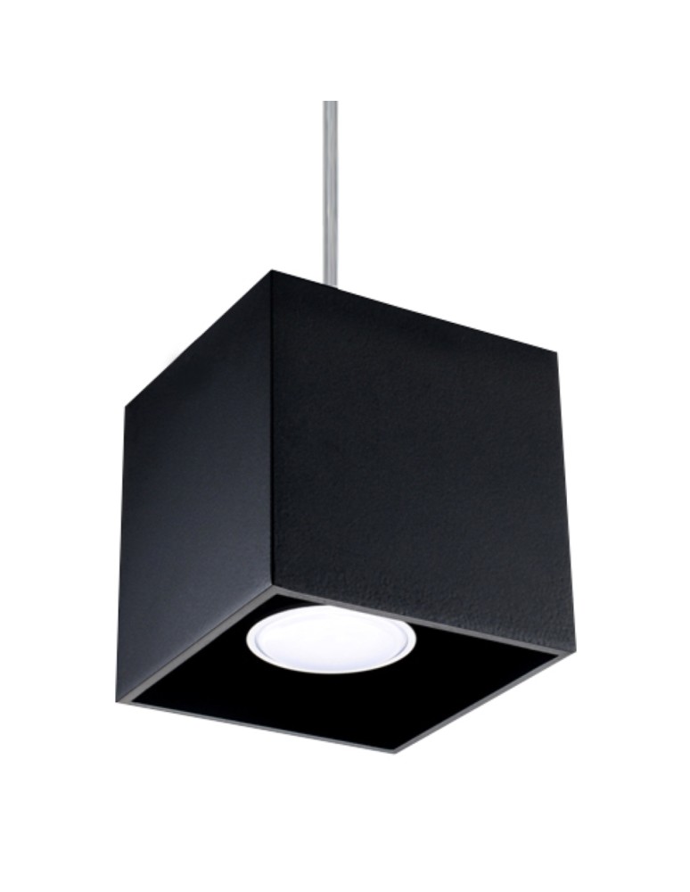 Sollux Lampa wisząca QUAD 1 czarny SL.0060 Sollux Lampa wisząca QUAD 1 czarny SL.0060