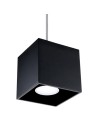 Sollux Lampa wisząca QUAD 1 czarny SL.0060 Sollux Lampa wisząca QUAD 1 czarny SL.0060