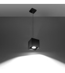 Sollux Lampa wisząca QUAD 1 czarny SL.0060 Sollux Lampa wisząca QUAD 1 czarny SL.0060
