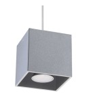 Sollux Lampa wisząca QUAD 1 szary SL.0061 Sollux Lampa wisząca QUAD 1 szary SL.0061