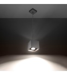 Sollux Lampa wisząca QUAD 1 szary SL.0061 Sollux Lampa wisząca QUAD 1 szary SL.0061
